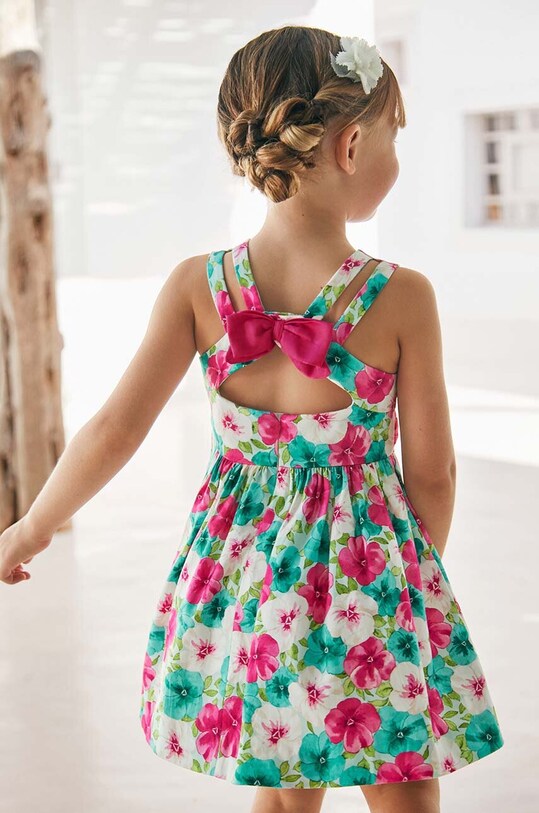 Mayoral vestito di cotone bambina 3919.6C.Mini.PPYH rosa