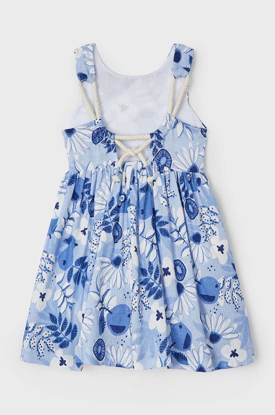 Mayoral sukienka bawełniana dziecięca 3926.6E.Mini.PPYH niebieski SS24