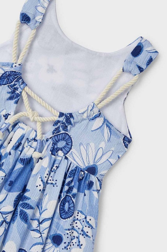Dziewczynka Mayoral sukienka bawełniana dziecięca 3926.6E.Mini.PPYH niebieski