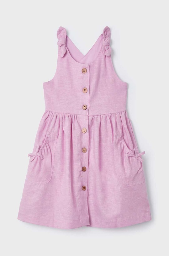 Mayoral vestito di lino bambino/a mini violetto 3928.6E.Mini.PPYH