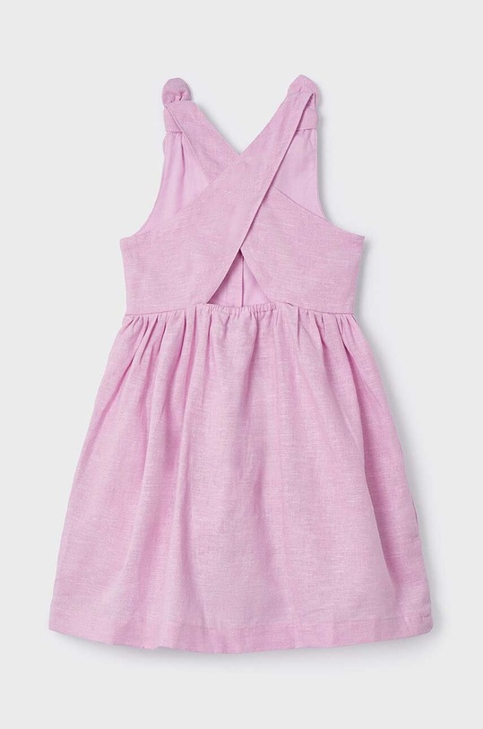 Mayoral vestito di lino bambino/a 3928.6E.Mini.PPYH violetto SS24