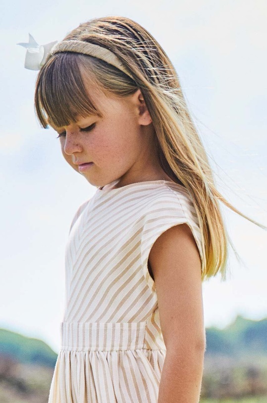 Mayoral sukienka dziecięca 3931.6F.Mini.PPYH beżowy