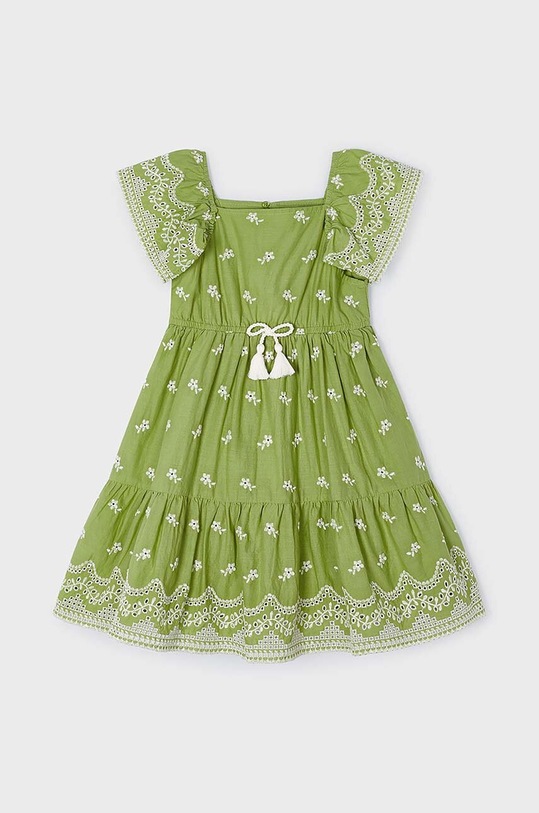 Dívčí šaty Mayoral 3933.6F.Mini.PPYH zelená SS24
