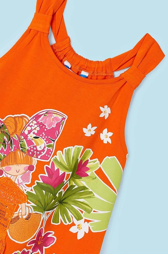 Lány Mayoral gyerek ruha 3943.6J.Mini.PPYH narancssárga