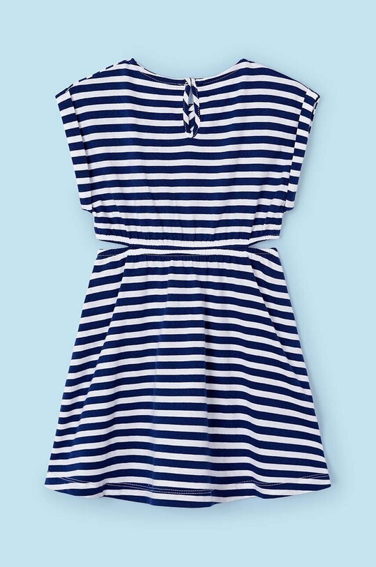 Fete Mayoral rochie din bumbac pentru copii 3946.6L.Mini.PPYH bleumarin