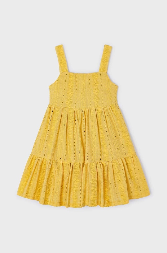 Mayoral sukienka dziecięca 3950.6D.Mini.PPYH żółty SS24
