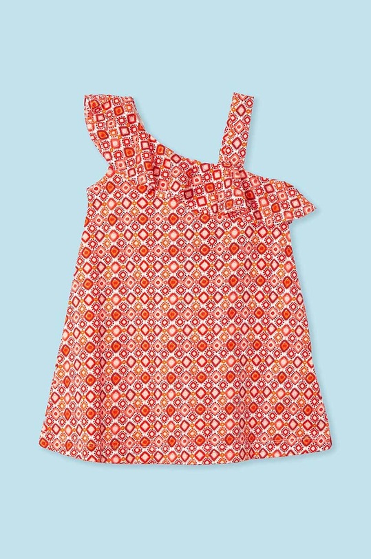 Παιδικό βαμβακερό φόρεμα Mayoral 3951.6N.Mini.PPYH μωβ SS24