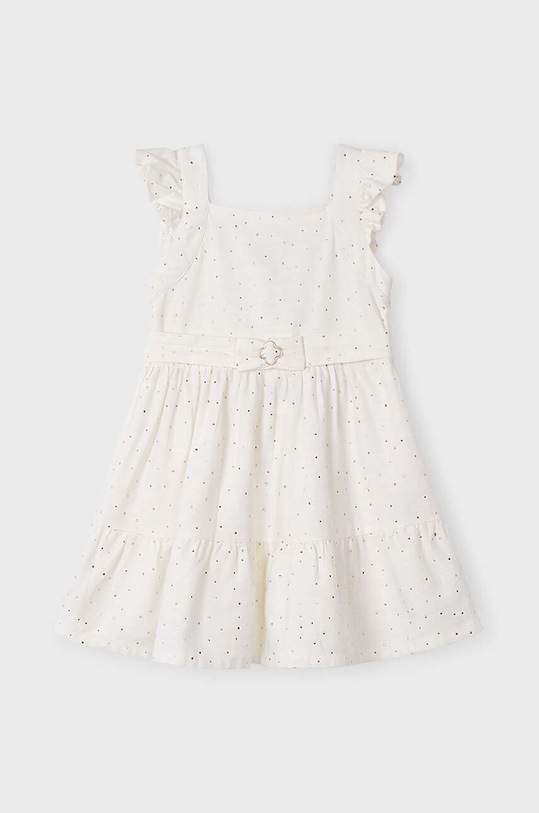 Παιδικό βαμβακερό φόρεμα Mayoral βαμβάκι μπεζ 3956.6D.Mini.PPYH