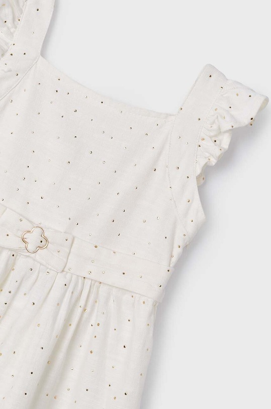 Κοριτσίστικα Παιδικό βαμβακερό φόρεμα Mayoral 3956.6D.Mini.PPYH μπεζ