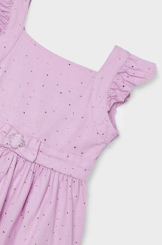 Κοριτσίστικα Παιδικό βαμβακερό φόρεμα Mayoral 3956.6D.Mini.PPYH μωβ