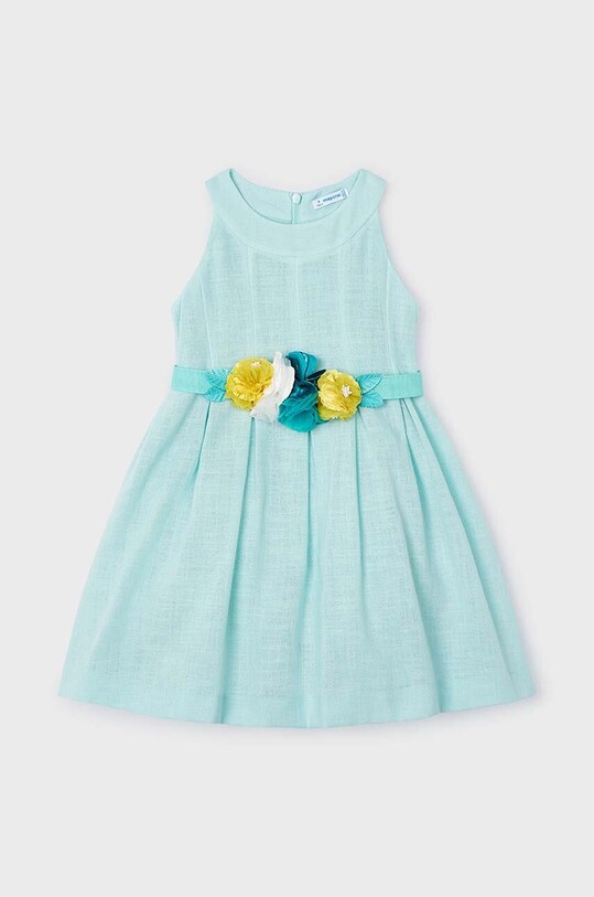Παιδικό φόρεμα Mayoral στρογγυλό τιρκουάζ 3959.6B.Mini.PPYH