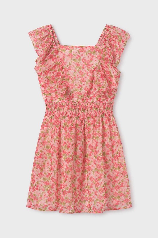 Mayoral sukienka dziecięca tkanina różowy 6947.8B.Junior.PPYH