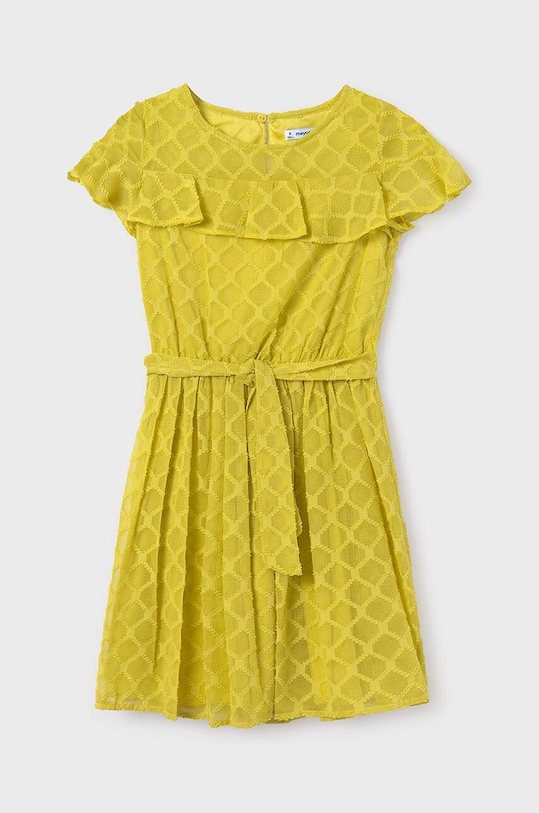 Παιδικό φόρεμα Mayoral 6948.8B.Junior.PPYH κίτρινο SS24