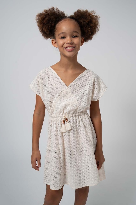 Παιδικό φόρεμα Mayoral με ελαστάν πορτοκαλί 6958.8C.Junior.PPYH