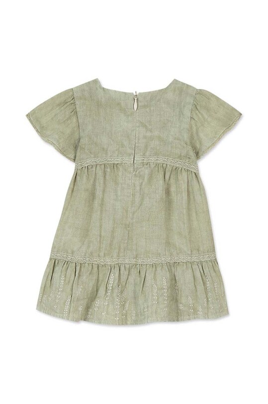 Κοριτσίστικα Βεφικό λινό φόρεμα Tartine et Chocolat TY30181.60.74 πράσινο