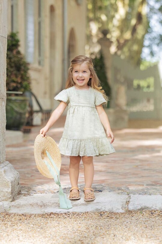 Βεφικό λινό φόρεμα Tartine et Chocolat TY30181.60.74