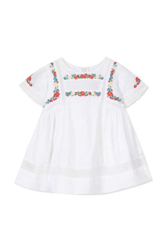 Детское хлопковое платье Tartine et Chocolat TY30051.80.94 белый SS24
