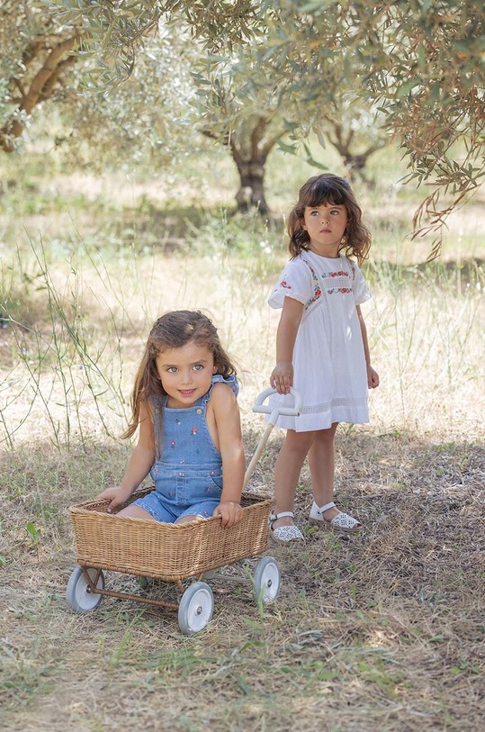 Pamučna haljina za bebe Tartine et Chocolat TY30051.80.94