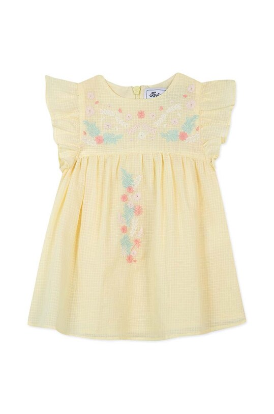 Tartine et Chocolat sukienka bawełniana niemowlęca TY30071.80.94 żółty SS24