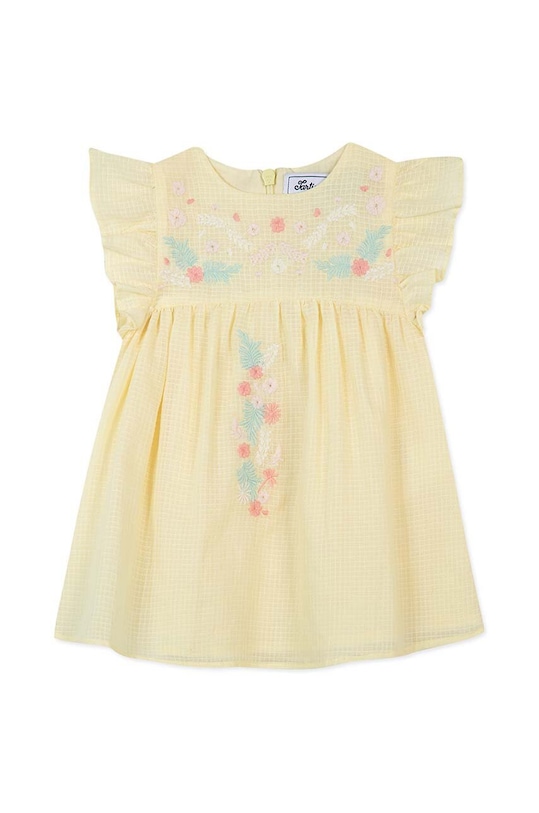 Хлопковое детское платье Tartine et Chocolat TY30071.104 жёлтый SS24