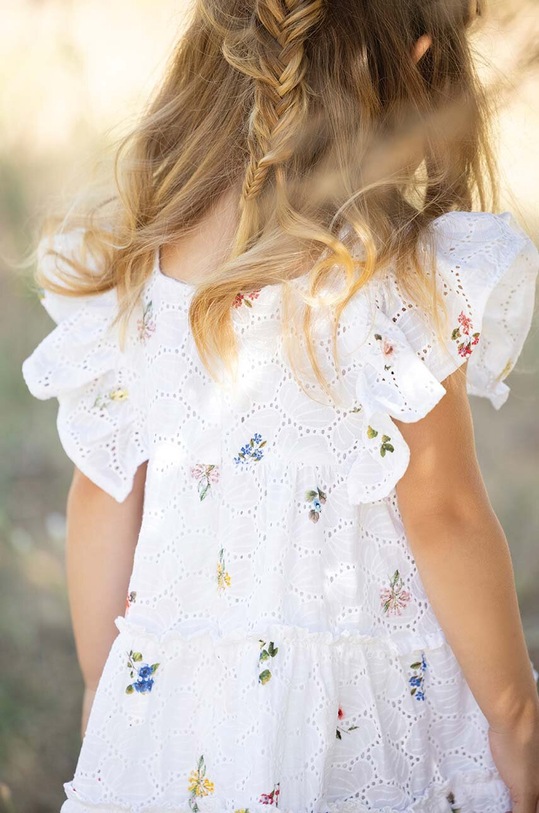 Tartine et Chocolat sukienka bawełniana niemowlęca TY30061.80.94 biały