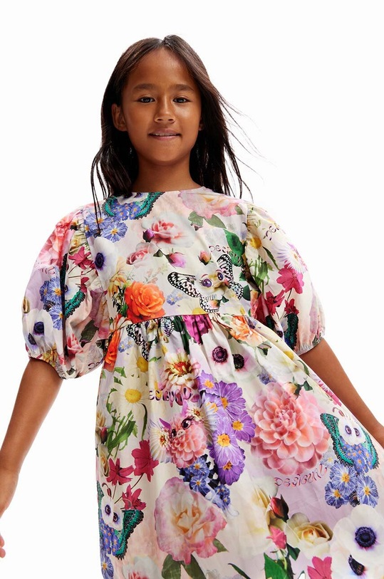 Desigual rochie din bumbac pentru copii 24SGVW01 multicolor