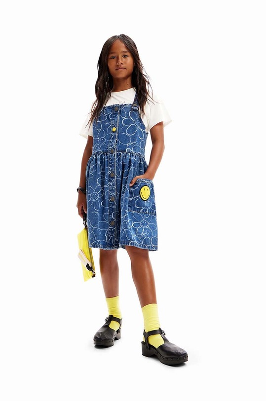 Desigual rochie din denim pentru copii mini albastru 24SGVD01
