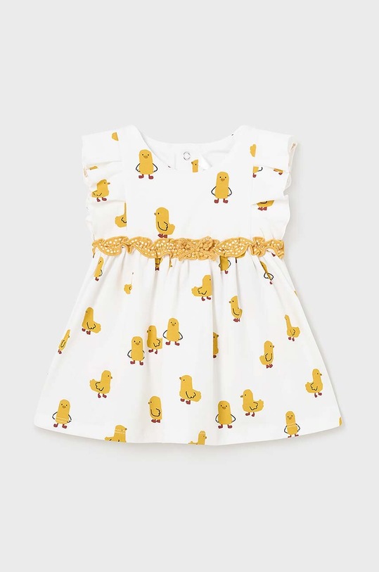 Φόρεμα μωρού Mayoral Newborn 1810.2K.Newborn.PPYH κίτρινο SS24