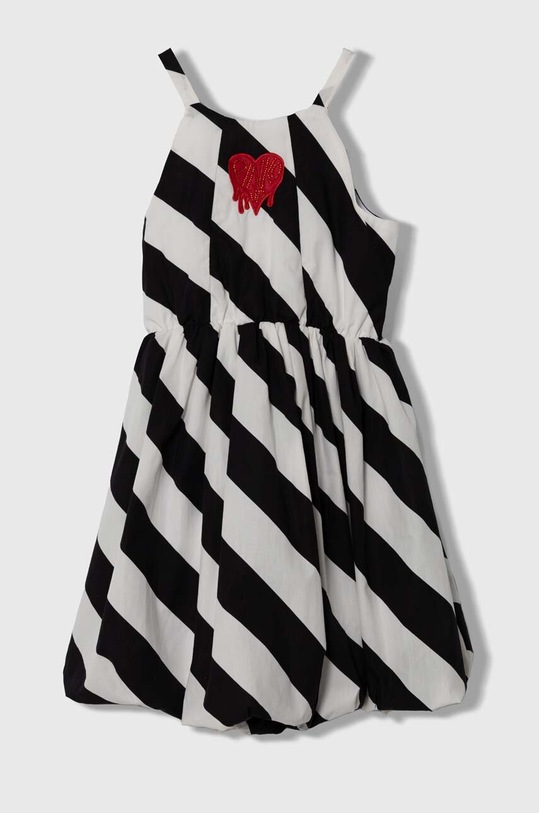 Хлопковое детское платье Pinko Up mini чёрный S4PIJGDR071