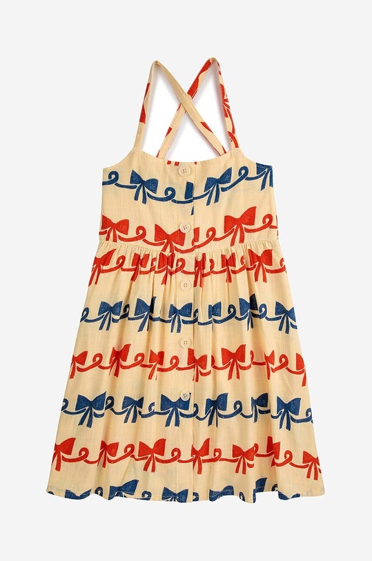 Bobo Choses sukienka dziecięca 124AC130 żółty SS24