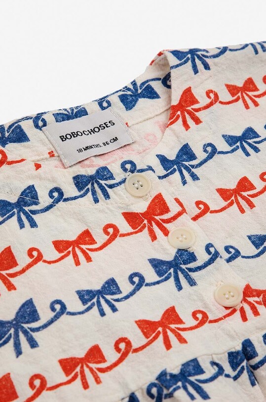 Хлопковое детское платье Bobo Choses 124AB104 красный SS24