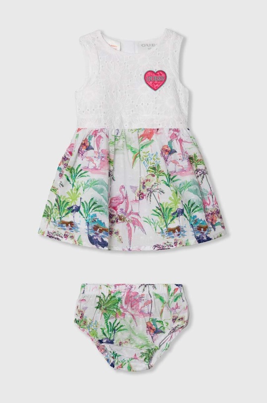 Детское хлопковое платье Guess хлопок белый A4GK14.WG5N0.PPYH