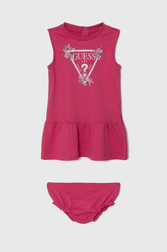 Guess baba pamut ruha ujjatlan rózsaszín A4GK18.KA6W4.PPYH