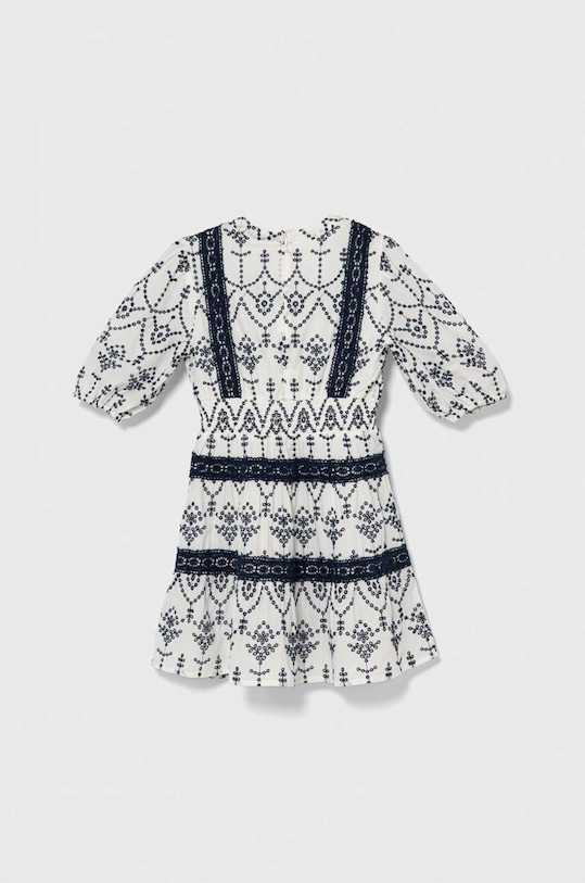 Хлопковое детское платье Guess J4GK04.WG5M0.PPYH белый SS24