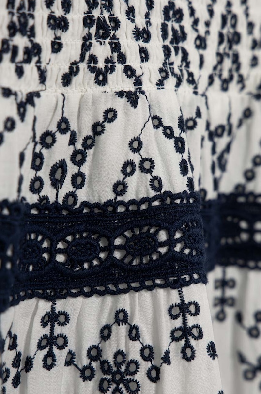 Девочка Хлопковое детское платье Guess J4GK04.WG5M0.PPYH белый