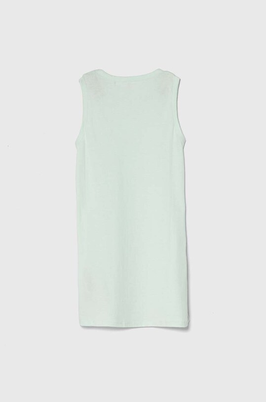 Дитяча бавовняна сукня Guess J4GK35.JA914.PPYH бірюзовий SS24