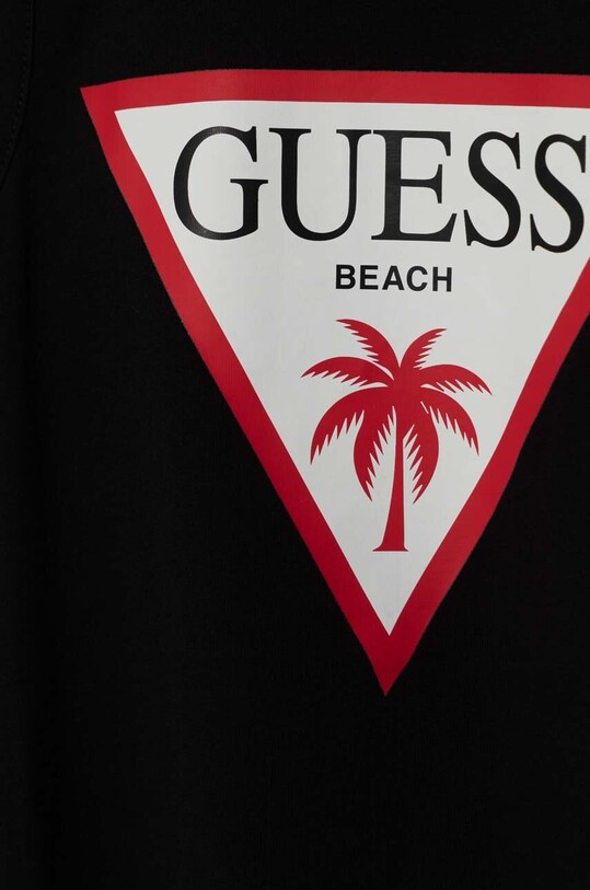 Κοριτσίστικα Παιδικό βαμβακερό φόρεμα Guess J4GK35.JA914.PPYH μαύρο