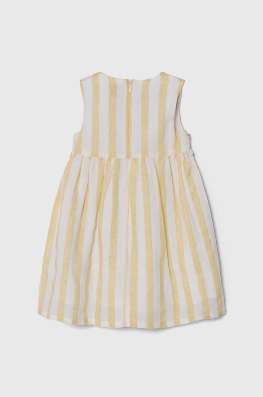 Детское платье с примесью льна Guess K4GK03.WG600.PPYH жёлтый SS24