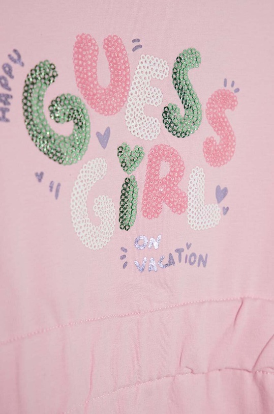 Dziewczynka Guess sukienka dziecięca K4GK07.KAE23.PPYH różowy
