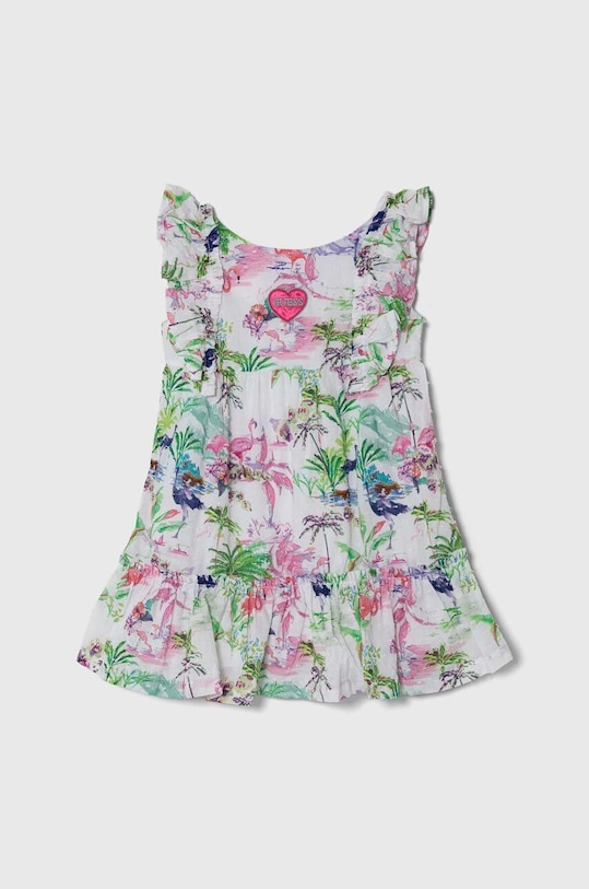 Guess rochie din bumbac pentru copii mini verde K4GK30.WF7D0.PPYH