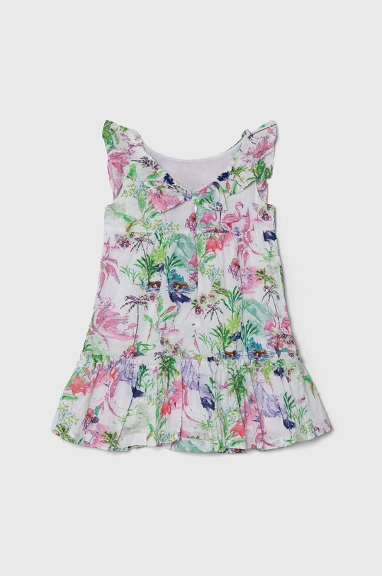 Хлопковое детское платье Guess K4GK30.WF7D0.PPYH зелёный SS24