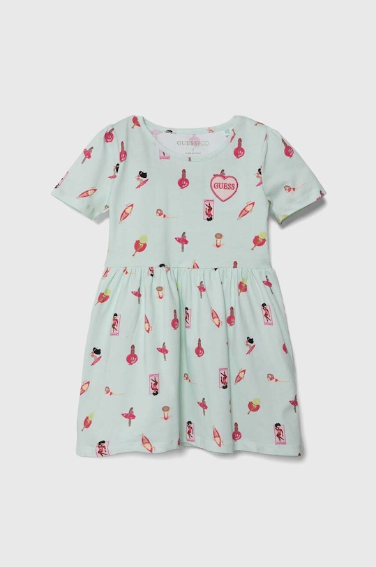 Guess rochie fete mini turcoaz K4GK36.K6YW3.PPYH