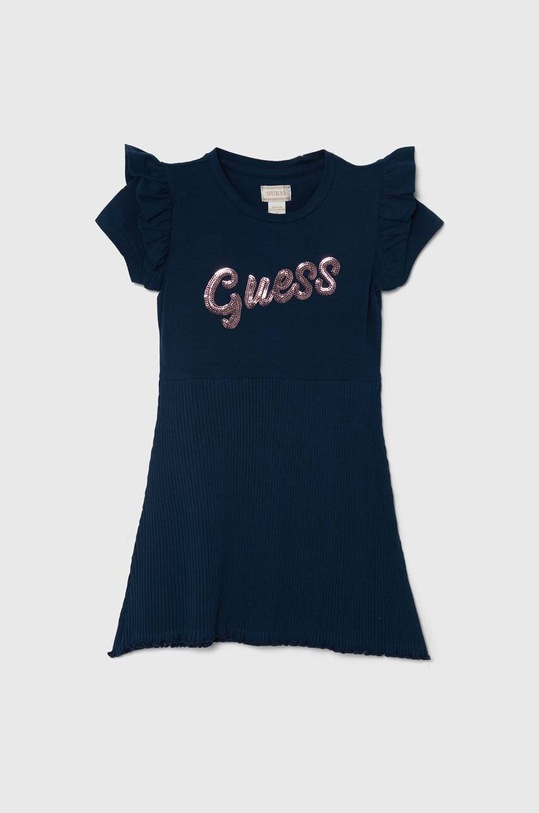 Guess sukienka dziecięca rozkloszowany granatowy K4GK37.K6YW4.PPYH