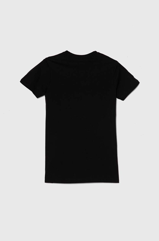 Vans rochie din bumbac pentru copii CHALKBOARD RELAXED TEE DRESS VN000AEJBLK negru SS24