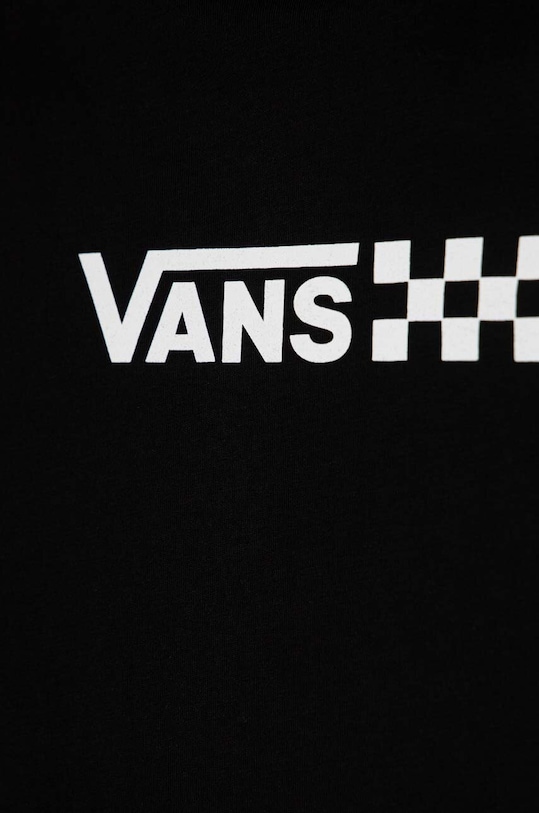 DÍVKA Dětské bavlněné šaty Vans CHALKBOARD RELAXED TEE DRESS VN000AEJBLK černá