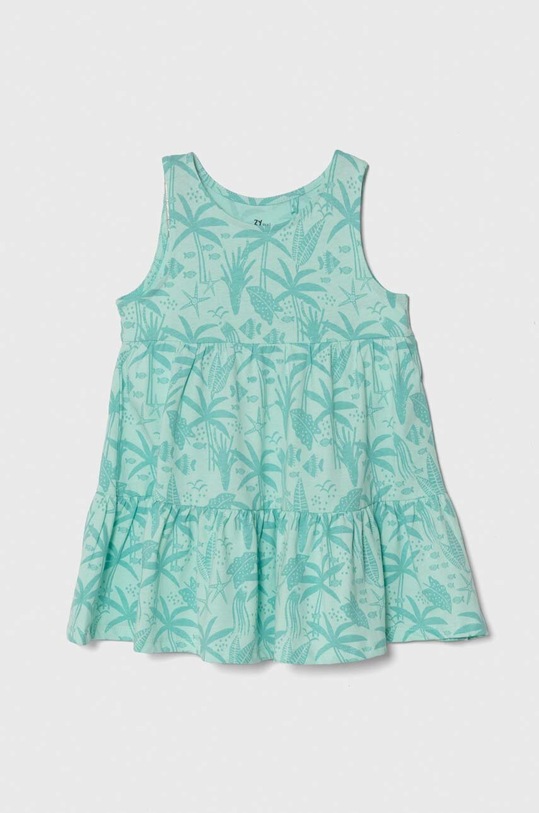 Dječja pamučna haljina zippy 2-pack 3105922601 tirkizna SS24