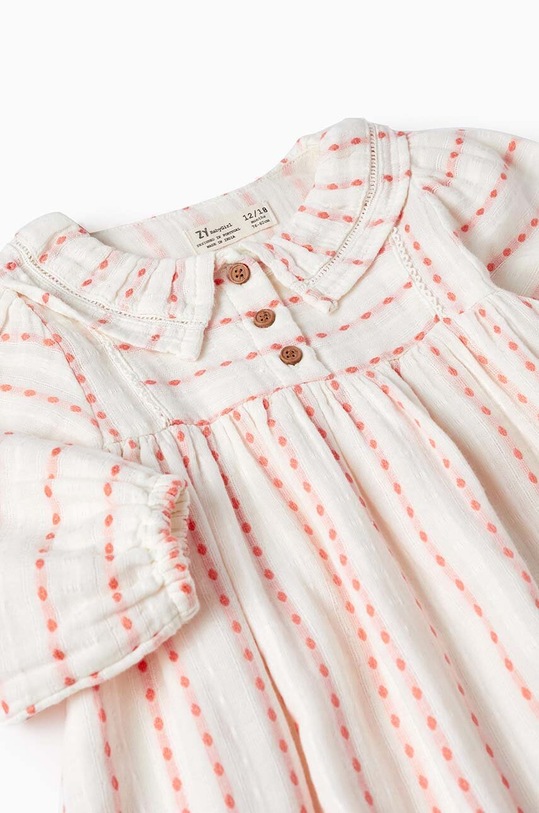 Κοριτσίστικα Βρεφικό βαμβακερό φόρεμα zippy 3105967401 μπεζ