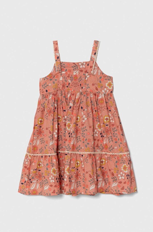 zippy sukienka bawełniana dziecięca 3105980901 pomarańczowy SS24