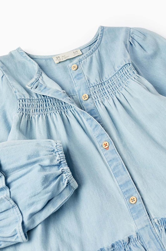 Κοριτσίστικα Παιδικό βαμβακερό φόρεμα zippy 3105987901 μπλε