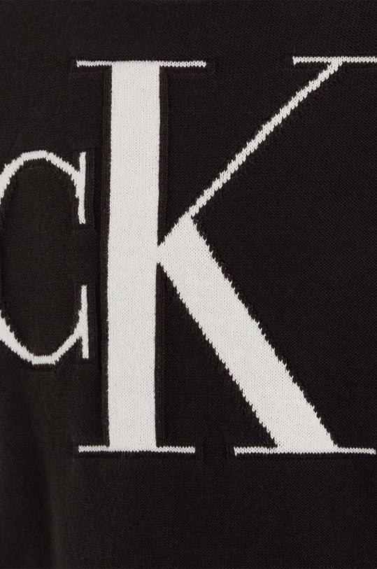 Calvin Klein Jeans sweter bawełniany dziecięcy czarny IB0IB01961.116.PPYH
